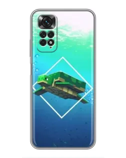 Чохол для Xiaomi Redmi Note 11 / 11s з картинкою «Черепаха Minecraft»