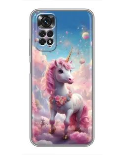 Чохол для Xiaomi Redmi Note 11 / 11s з картинкою «Єдиноріг серед хмар»