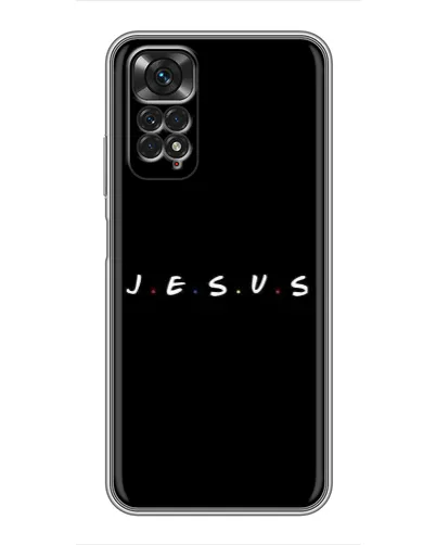 Чехол для Xiaomi Redmi Note 11 / 11s с картинкой «Точки веры J.E.S.U.S.»