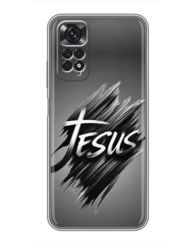 Чехол для Xiaomi Redmi Note 11 / 11s с картинкой «Надпись Jesus Graffiti»