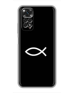 Чохол для Xiaomi Redmi Note 11 / 11s з картинкою «Символ риби Jesus»