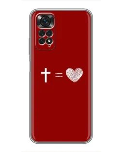 Чохол для Xiaomi Redmi Note 11 / 11s з картинкою «Рівняння любові»