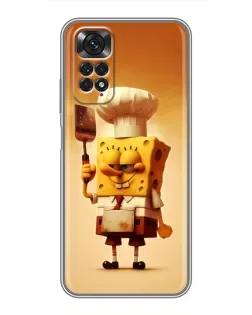 Чохол для Xiaomi Redmi Note 11 / 11s з картинкою «Губка Боб кухар»