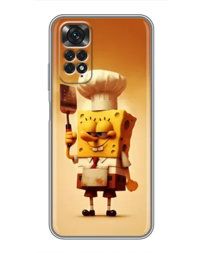Чохол для Xiaomi Redmi Note 11 / 11s з картинкою «Губка Боб кухар»