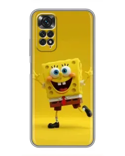 Чохол для Xiaomi Redmi Note 11 / 11s з картинкою «Позитивний Губка Боб»