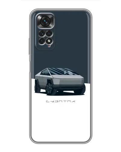 Чехол для Xiaomi Redmi Note 11 / 11s с картинкой «Серебристый Cybertruck Tesla» Чехол для Xiaomi Redmi Note 11 / 11s с картинкой «Серебристый Cybertruck Tesla»