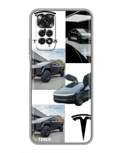 Чехол для Xiaomi Redmi Note 11 / 11s с картинкой «Коллаж Cybertruck Tesla» Чехол для Xiaomi Redmi Note 11 / 11s с картинкой «Коллаж Cybertruck Tesla»