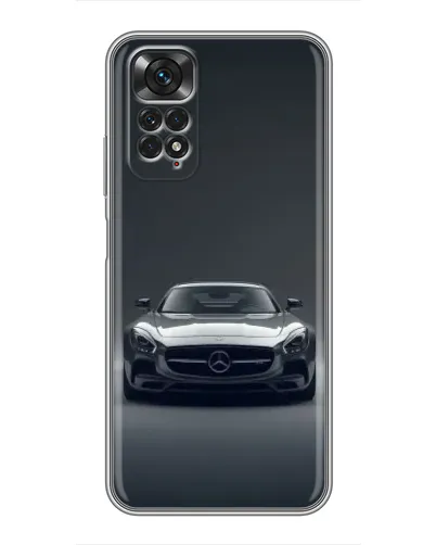 Чехол для Xiaomi Redmi Note 11 / 11s с картинкой «Mercedes на черном»