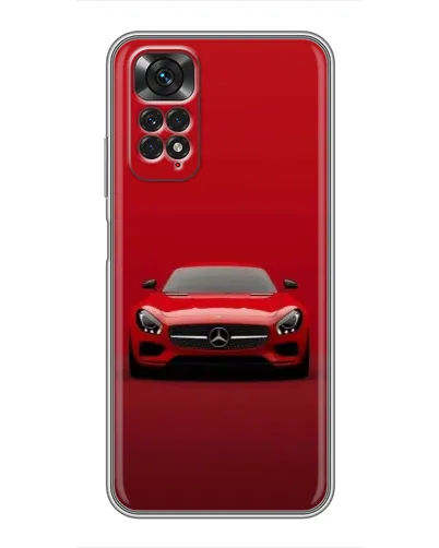 Чехол для Xiaomi Redmi Note 11 / 11s с картинкой «Красный Mercedes AMG»