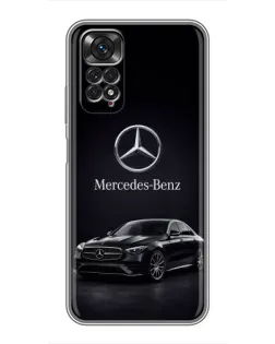Чехол для Xiaomi Redmi Note 11 / 11s с картинкой «Mercedes — решетка радиатора»