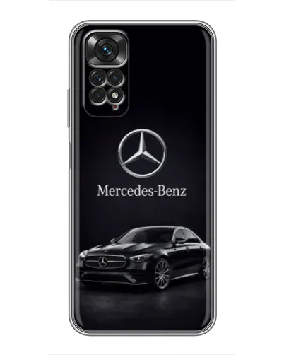 Чехол для Xiaomi Redmi Note 11 / 11s с картинкой «Mercedes — решетка радиатора»