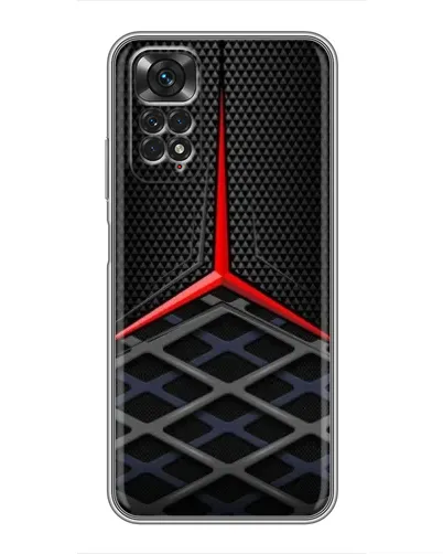 Чехол для Xiaomi Redmi Note 11 / 11s с картинкой «Mercedes Carbon Grid»