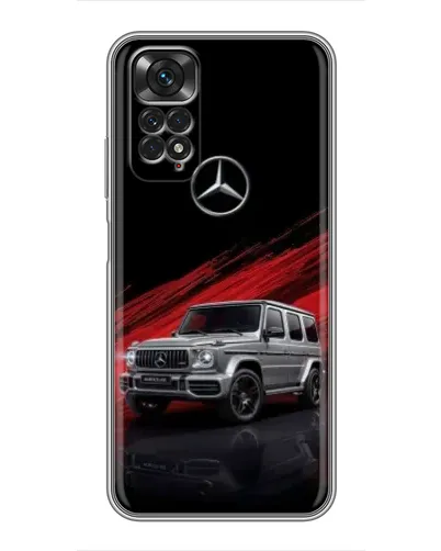 Чехол для Xiaomi Redmi Note 11 / 11s с картинкой «Mercedes G-Class красный»
