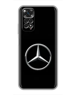 Чехол для Xiaomi Redmi Note 11 / 11s с картинкой «Mercedes классический лого»