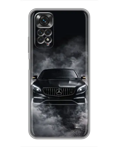 Чехол для Xiaomi Redmi Note 11 / 11s с картинкой «Mercedes в дыму»
