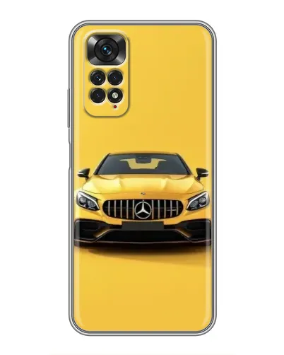 Чехол для Xiaomi Redmi Note 11 / 11s с картинкой «Желтый Mercedes GT»