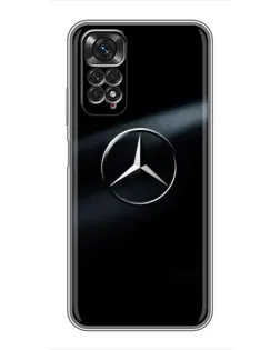 Чехол для Xiaomi Redmi Note 11 / 11s с картинкой «Mercedes на металле»