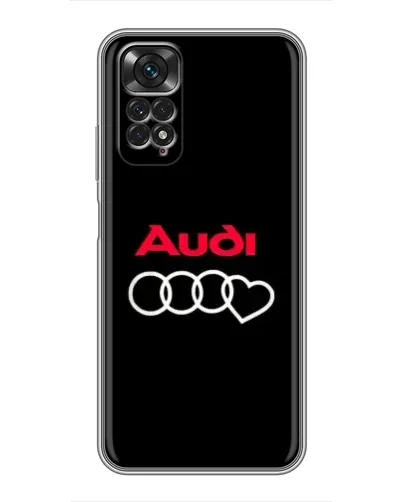 Чехол для Xiaomi Redmi Note 11 / 11s с картинкой «Логотип Audi Heart»