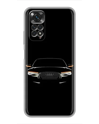 Чехол для Xiaomi Redmi Note 11 / 11s с картинкой «Audi — ночной контур»