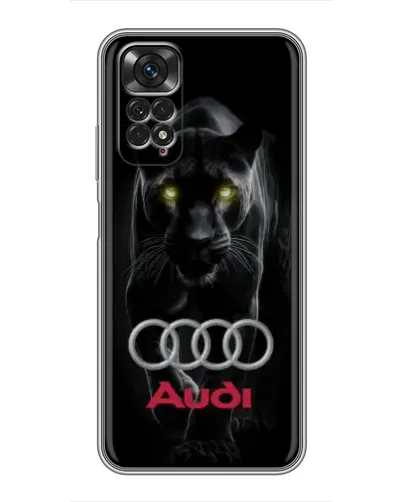Чехол для Xiaomi Redmi Note 11 / 11s с картинкой «Пантера и Audi»