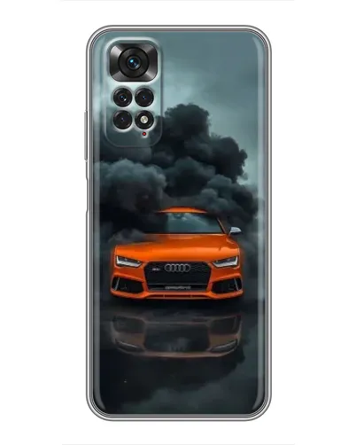 Чехол для Xiaomi Redmi Note 11 / 11s с картинкой «Audi в облаках дыма»