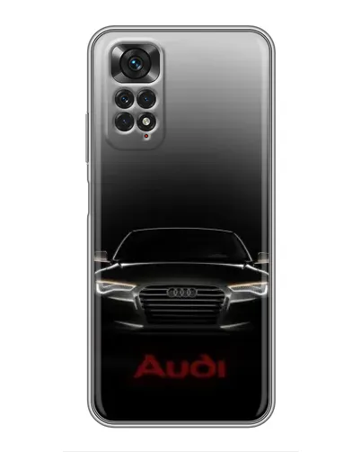 Чехол для Xiaomi Redmi Note 11 / 11s с картинкой «Audi — градиентный контур»