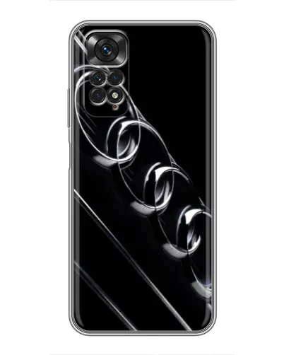 Чехол для Xiaomi Redmi Note 11 / 11s с картинкой «Audi — абстрактные кольца»