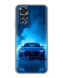 Чехол для Xiaomi Redmi Note 11 / 11s с картинкой «Audi — голубая энергия»