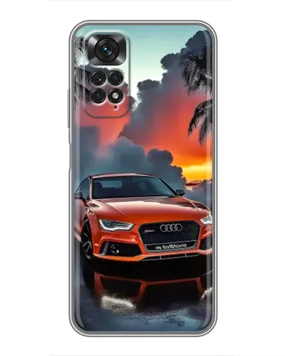 Чехол для Xiaomi Redmi Note 11 / 11s с картинкой «Audi — закат»