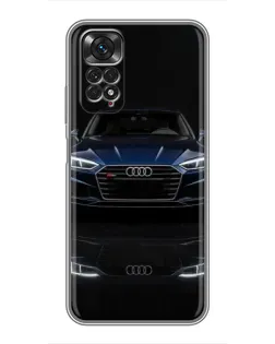 Чехол для Xiaomi Redmi Note 11 / 11s с картинкой «Audi — ночное отражение»