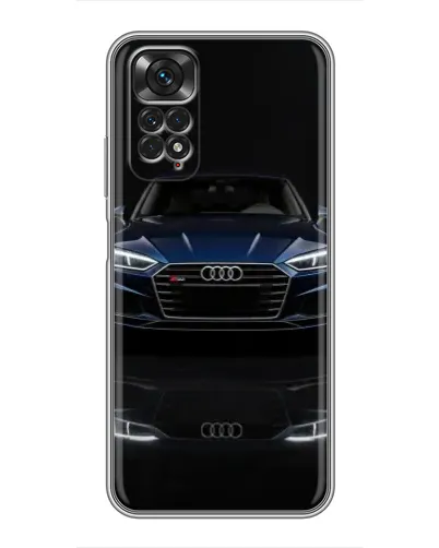 Чехол для Xiaomi Redmi Note 11 / 11s с картинкой «Audi — ночное отражение»