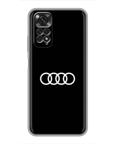 Чехол для Xiaomi Redmi Note 11 / 11s с картинкой «Audi White Logo»