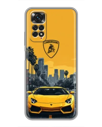 Чехол для Xiaomi Redmi Note 11 / 11s с картинкой «Желтый Lamborghini город» Чехол для Xiaomi Redmi Note 11 / 11s с картинкой «Желтый Lamborghini город»