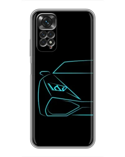 Чехол для Xiaomi Redmi Note 11 / 11s с картинкой «Голубой силуэт Lamborghini» Чехол для Xiaomi Redmi Note 11 / 11s с картинкой «Голубой силуэт Lamborghini»
