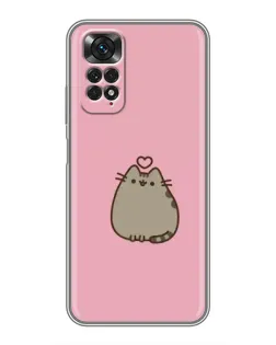 Чохол для Xiaomi Redmi Note 11 / 11s з картинкою «Pusheen серце»