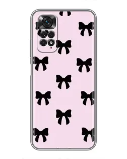 Чохол для Xiaomi Redmi Note 11 / 11s з картинкою «Чорні банти Coquette»