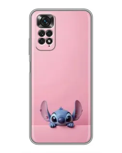 Чехол для Xiaomi Redmi Note 11 / 11s с картинкой «Stitch выглядывает»