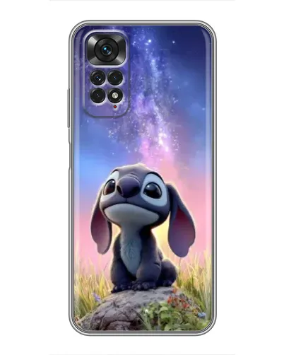 Чехол для Xiaomi Redmi Note 11 / 11s с картинкой «Стич на рассвете»