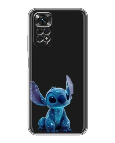 Чехол для Xiaomi Redmi Note 11 / 11s с картинкой «Стич на черном»