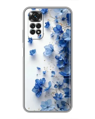 Чохол для Xiaomi Redmi Note 11 / 11s з картинкою «Блакитний квітковий каскад»