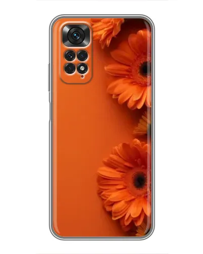 Чохол для Xiaomi Redmi Note 11 / 11s з картинкою «Помаранчеві гербери»