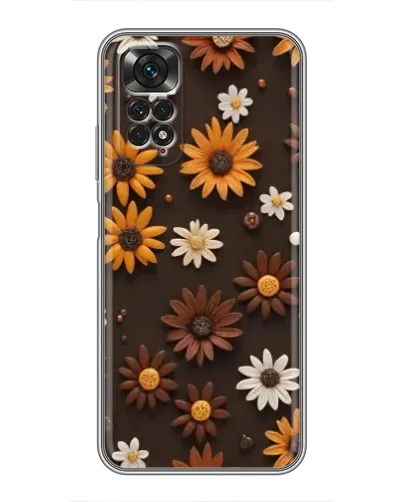 Чохол для Xiaomi Redmi Note 11 / 11s з картинкою «Візерунок з маленьких соняшників»