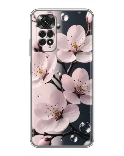 Чохол для Xiaomi Redmi Note 11 / 11s з картинкою «Ніжня сакура та краплі» Чохол для Xiaomi Redmi Note 11 / 11s з картинкою «Ніжня сакура та краплі»