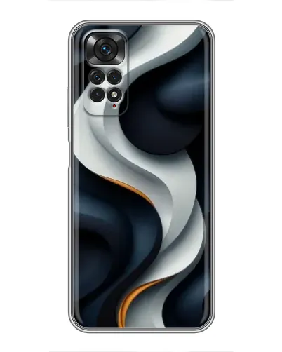 Чохол для Xiaomi Redmi Note 11 / 11s з картинкою «Об'ємні чорно-білі стрічки» Чохол для Xiaomi Redmi Note 11 / 11s з картинкою «Об'ємні чорно-білі стрічки»