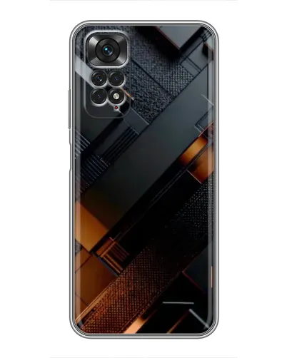 Чохол для Xiaomi Redmi Note 11 / 11s з картинкою «Чорні геометричні блоки» Чохол для Xiaomi Redmi Note 11 / 11s з картинкою «Чорні геометричні блоки»