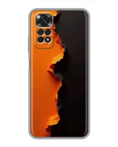 Чохол для Xiaomi Redmi Note 11 / 11s з картинкою «Помаранчевий розлом» Чохол для Xiaomi Redmi Note 11 / 11s з картинкою «Помаранчевий розлом»