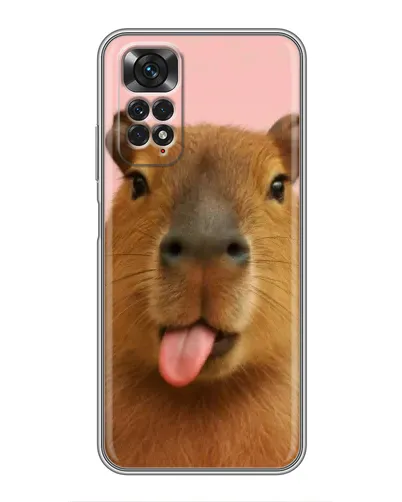 Чохол для Xiaomi Redmi Note 11 / 11s з картинкою «Капібара з язиком» Чохол для Xiaomi Redmi Note 11 / 11s з картинкою «Капібара з язиком»