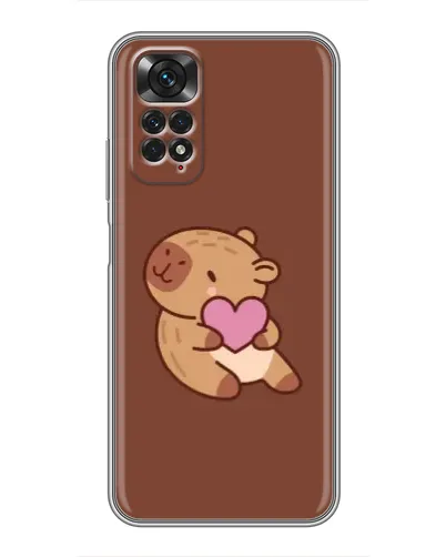 Чохол для Xiaomi Redmi Note 11 / 11s з картинкою «Капібара з серцем» Чохол для Xiaomi Redmi Note 11 / 11s з картинкою «Капібара з серцем»