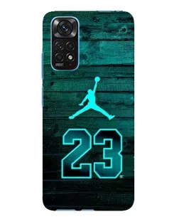 Чехол для Xiaomi Redmi Note 11E Pro с картинкой «Jordan Cyan 23»