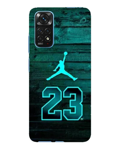 Чехол для Xiaomi Redmi Note 11E Pro с картинкой «Jordan Cyan 23»